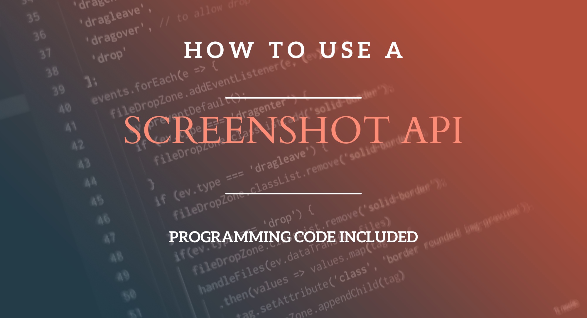 How to use a screenshot API
